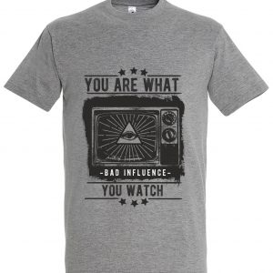 T-Shirt Design Humor Fernseher you are what you watch bad influence