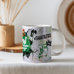 SV HALLE Leichtathletik/Bob | DM 2025| 10 Kampf | Tasse | weiß